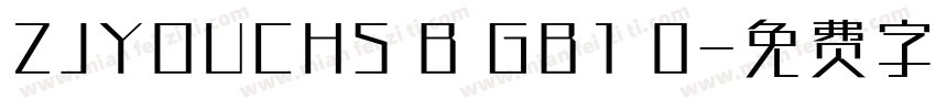 ZJYOUCHS B GB1 0字体转换